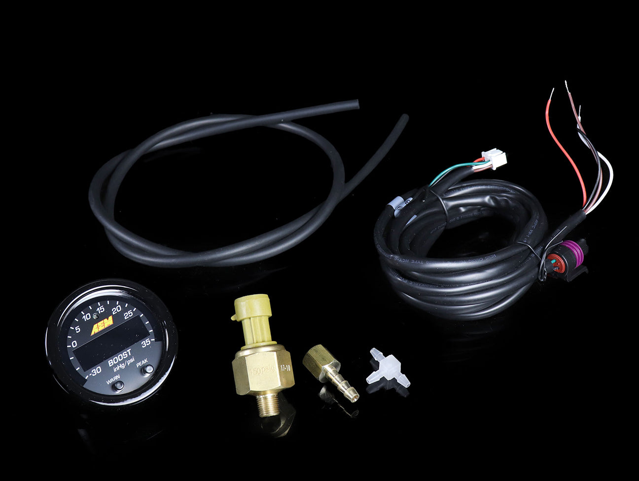 AEM X-series Boost Pressure Gauge - 35psi / 2.5Bar - Image 2