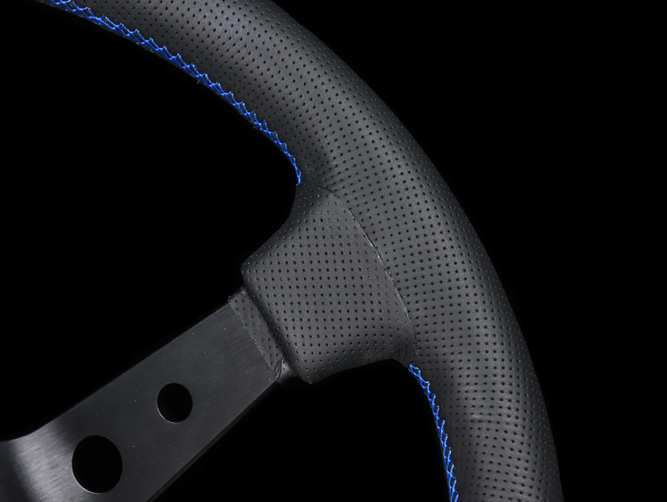 ATC Sprint Rallye Steering Wheel - 330MM Blue Stitch - Image 4