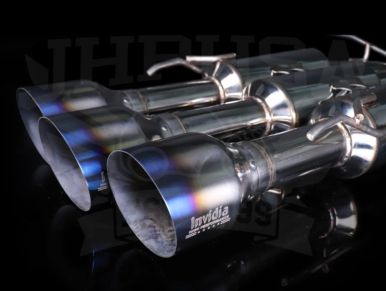 Invidia Gemini Cat-Back Exhaust w/Ti Burnt Tips - 2017-21 Civic SI Sedan - Image 4