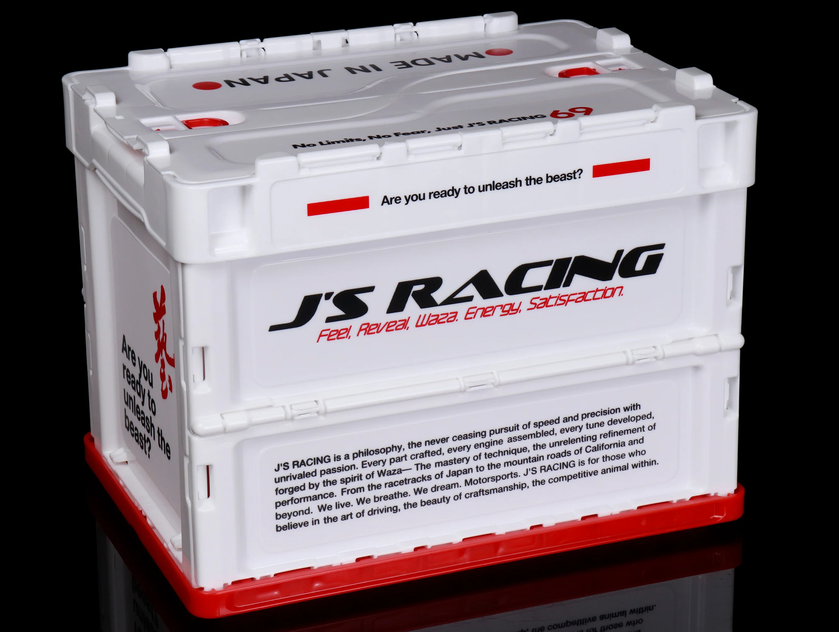 J's Racing Folding Storage Container - White