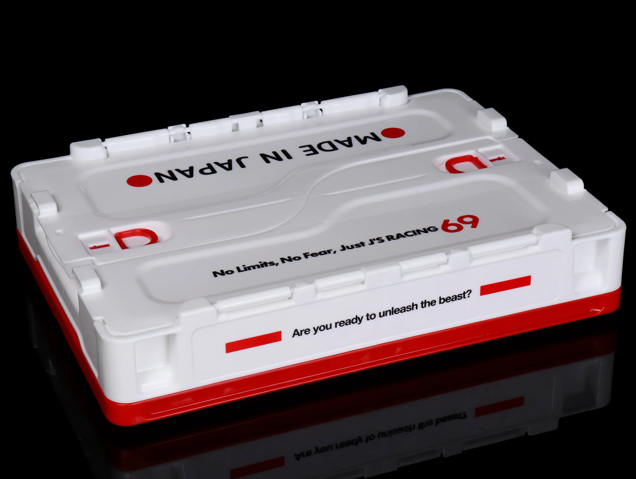 J's Racing Folding Storage Container - White - Image 2