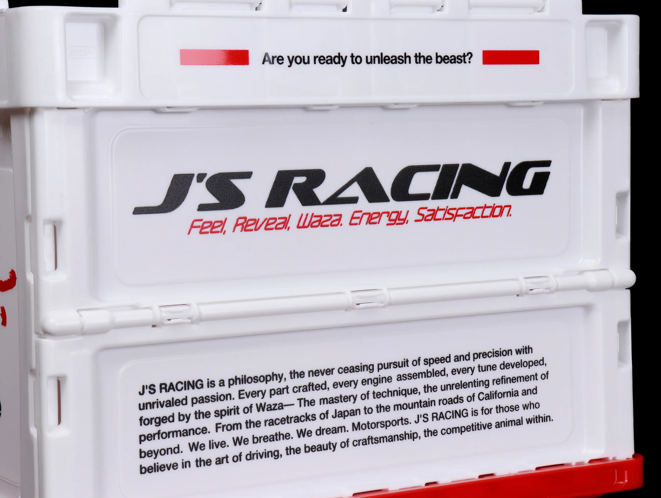 J's Racing Folding Storage Container - White - Image 5