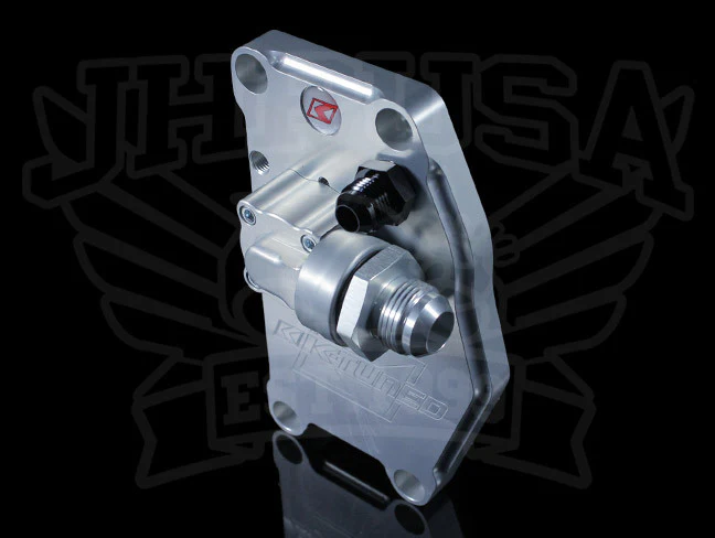 K-Tuned K-series Water Plate w/Alternator Brackets & AN Fittings - Image 3
