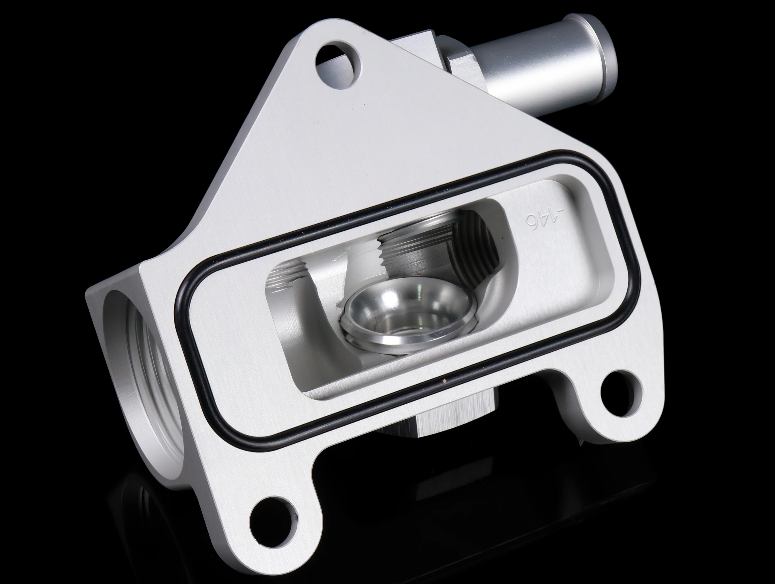 K-Tuned K24Z Upper Coolant Housing w/o Filler Neck (Straight Inlet) - Includes Hose End and 16AN - Image 7
