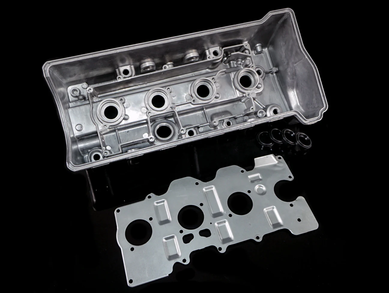 K-Tuned Vented Wrinkle Red Valve Cover - K-series (K20A/Z, K24A) - Image 5