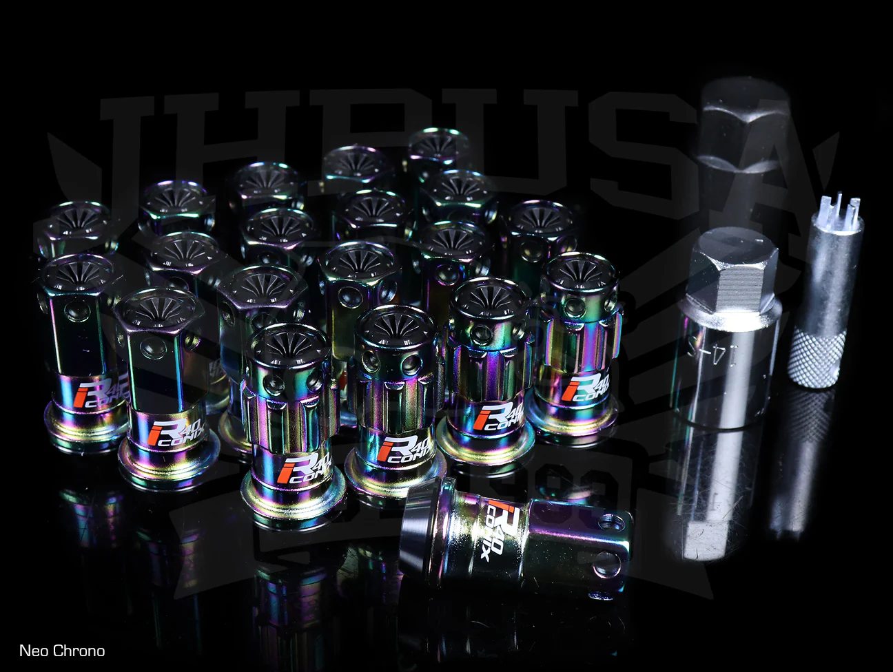 Project Kics R40 Iconix Extended Lug Nuts With Locks - Neo Chrono M12x1.50 - Image 2