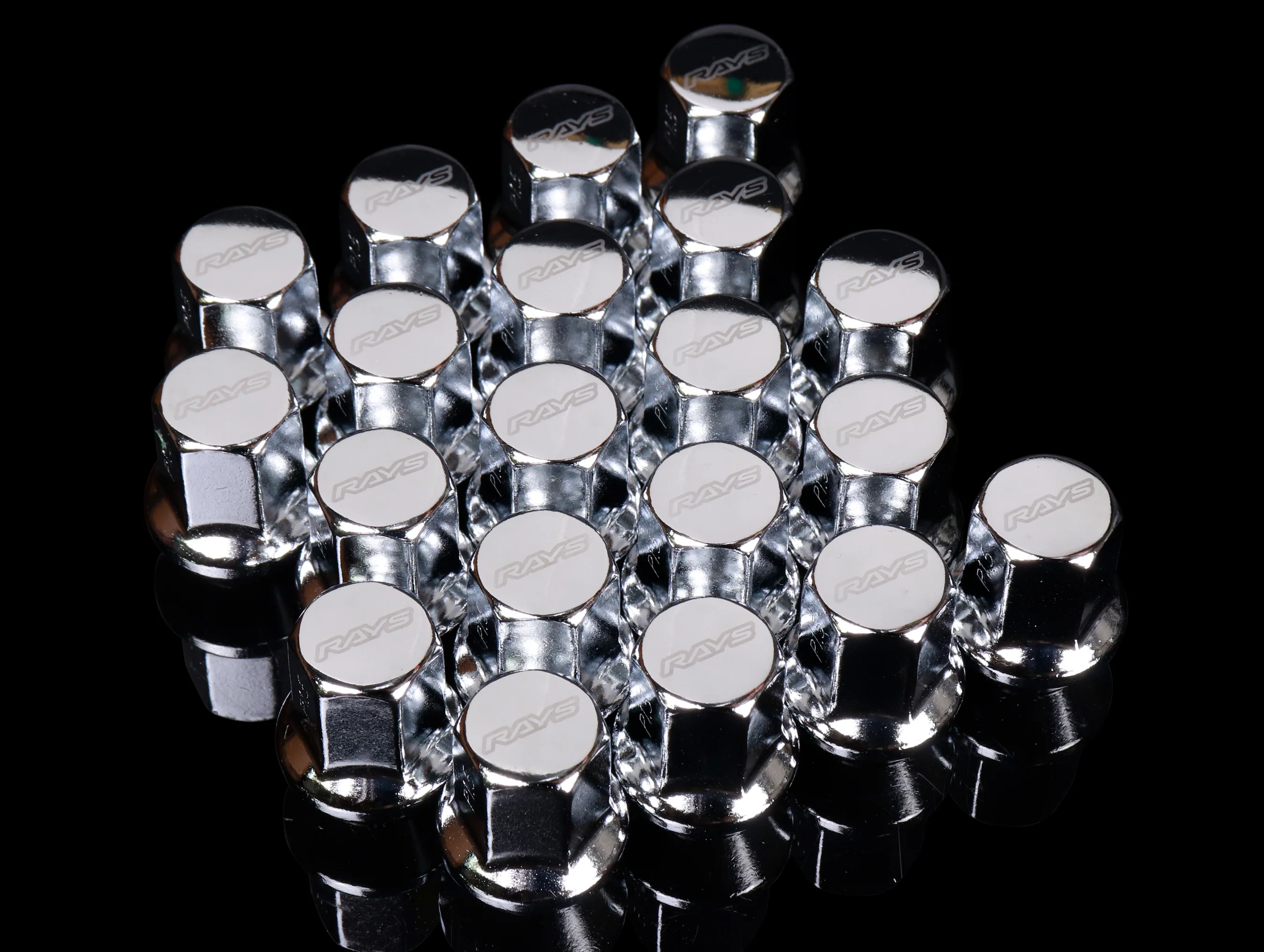 RAYS 17 Hex L31 Lugnut And Lock Set 6H - Chrome - Image 3