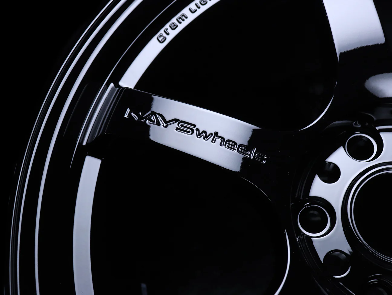 Rays Gram Lights 57DR Wheels - Gloss Black 18x9.5 / 5x114 / +38 - Image 5