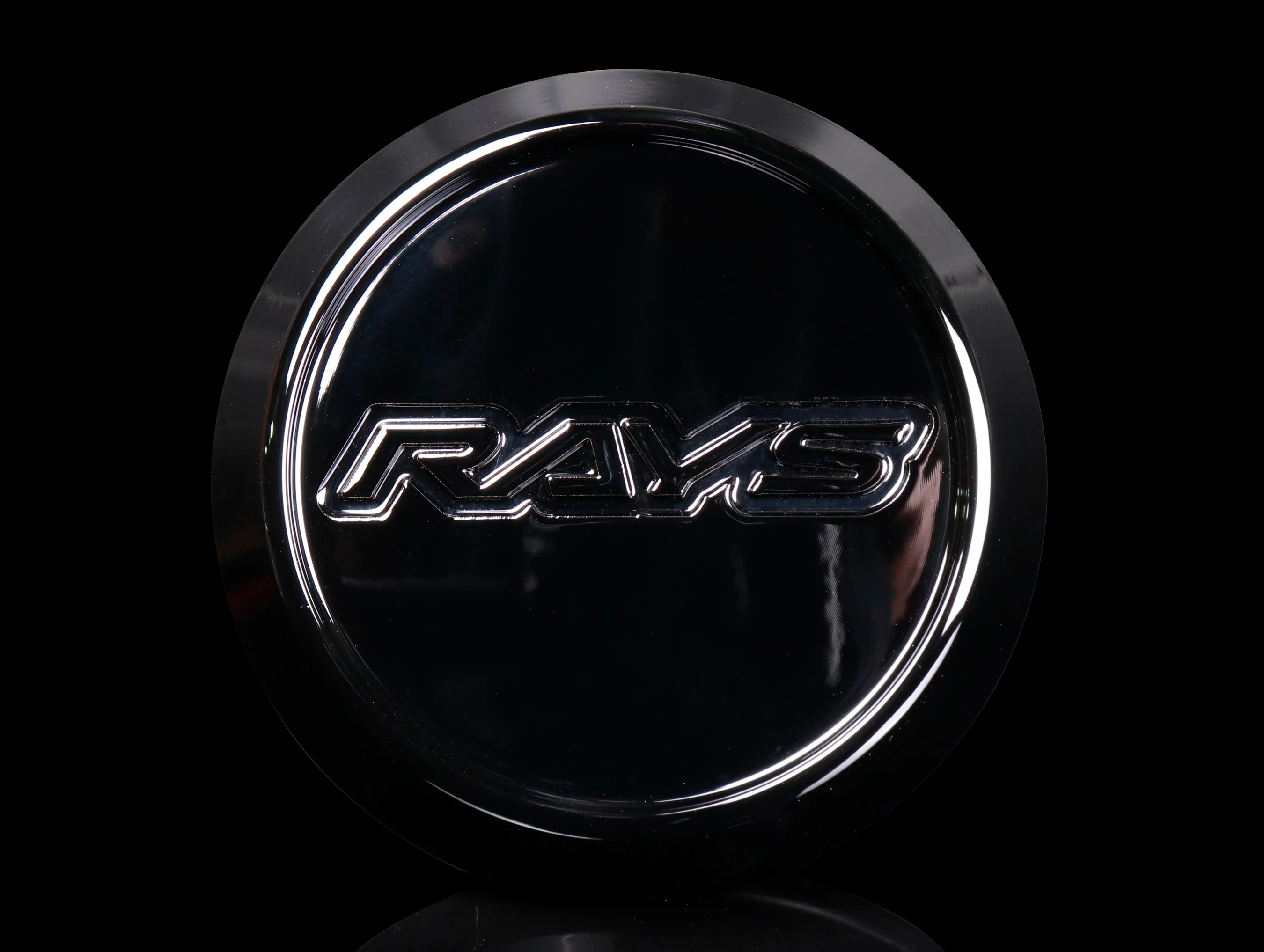 Rays High Type Center Cap - Gloss Black