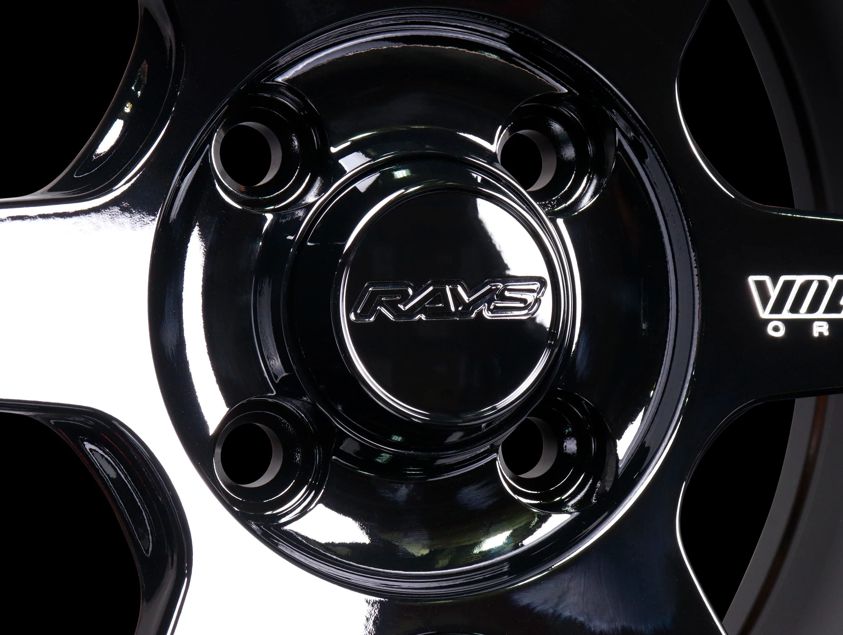 Rays High Type Center Cap - Gloss Black - Image 5