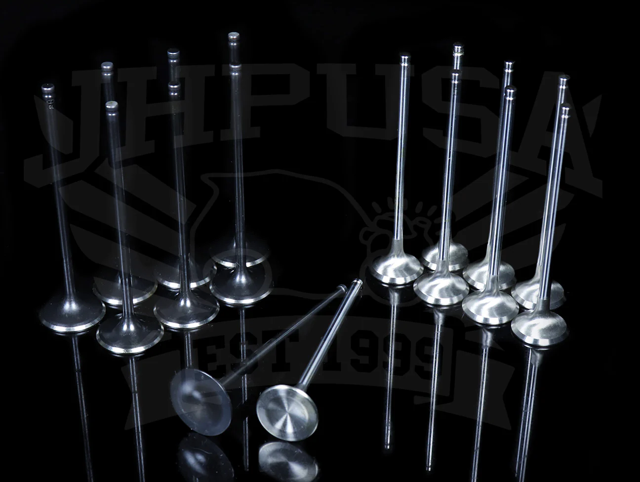 Supertech Black Nitride/Iconel Race Dished Valve Set (+1mm) - Mitsubishi 4G63 - Image 2