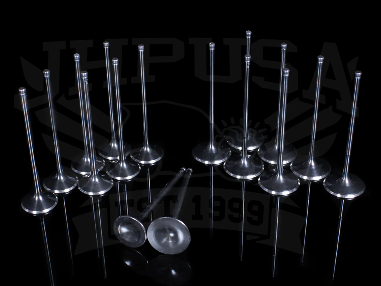 Supertech Black Nitride Race Dished Valve Set - H-series VTEC (H22A/H23A) - Image 2