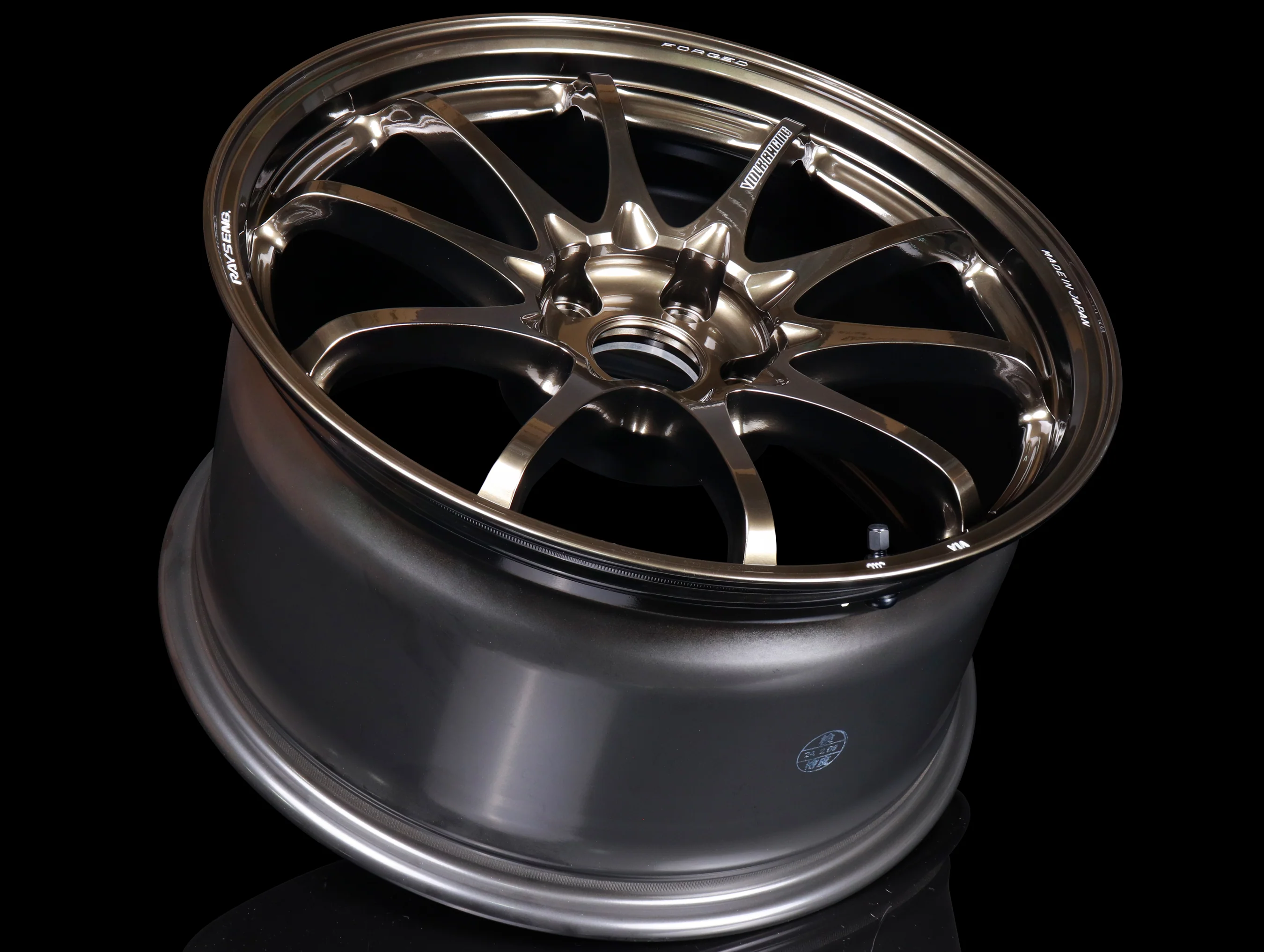 Volk Racing CE28N Plus - 17" Wheels - Shining Bronze Metal - Image 3