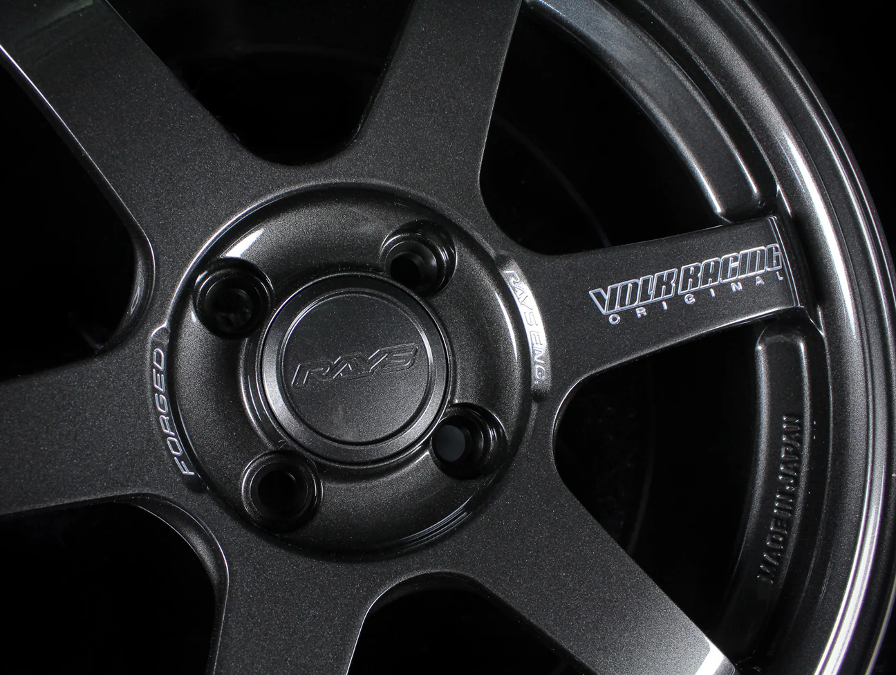 Volk Racing TE37 Sonic Wheels - Diamond Dark Gunmetal 16x8 / 4x100 / +35 - Image 5