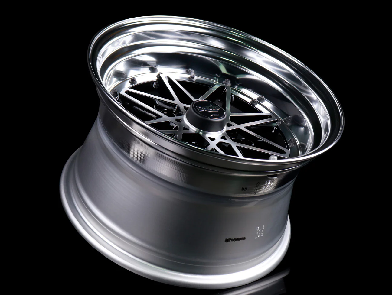 Work Equip 03 Wheels - Black Cut Clear - 15" / 4x100 - Image 2