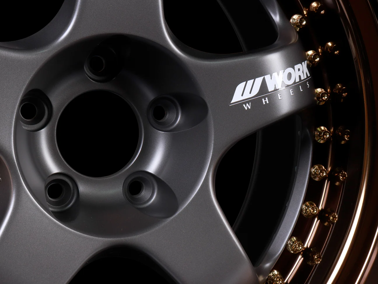 Work Meister S1 3-piece - Matte Gunmetal / Bronze - 18" / 5x114.3 - Image 5